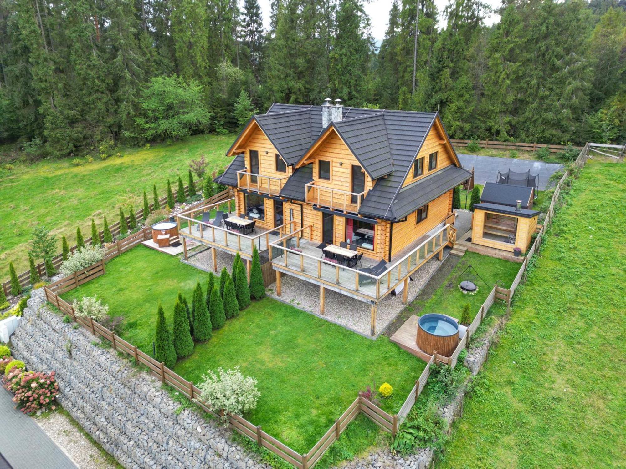 Lk Resort Lapsze Domy Z Prywatna Balia I Sauna Lapsze Nizne Exterior photo